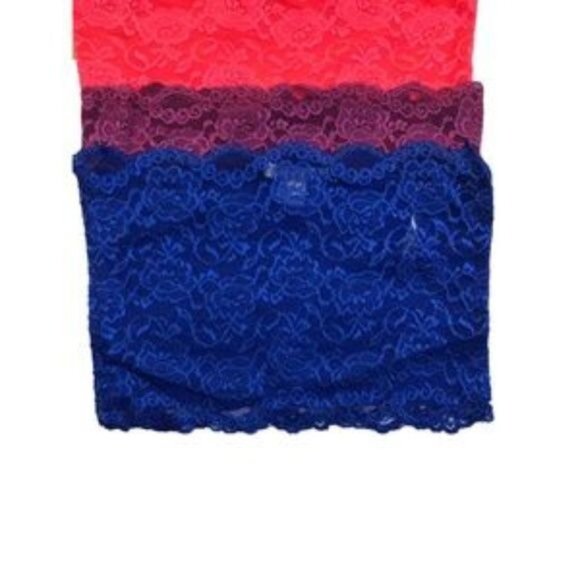 Bozzolo Bundle Of 5 Floral Lace Scalloped Bandeaus - Picture 2 of 8